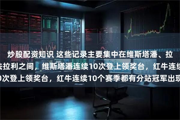 炒股配资知识 这些记录主要集中在维斯塔潘、拉塞尔、兰多、红牛和法拉利之间，维斯塔潘连续10次登上领奖台，红牛连续10个赛季都有分站冠军出现